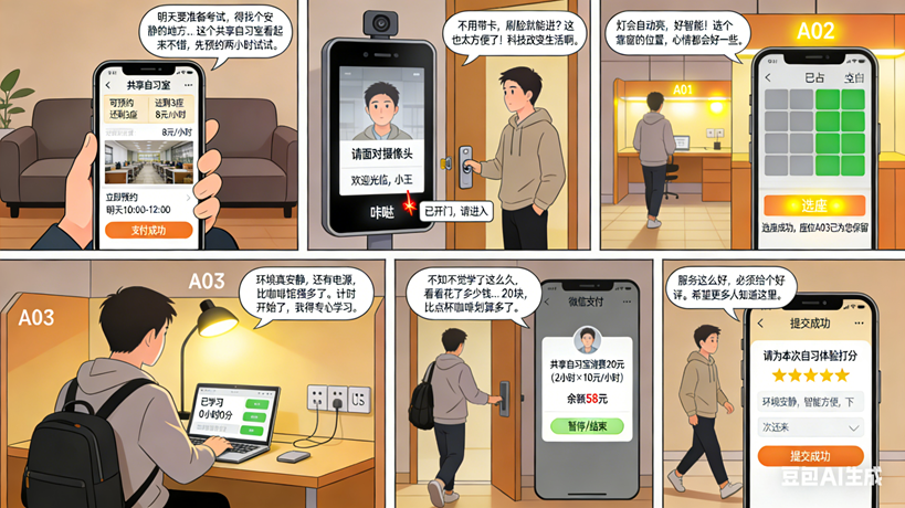 AI提示词：6格情景故事板