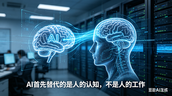 AI首先替代是人的认知，不是人的工作
