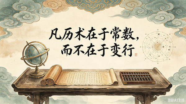 凡历术在于常数，而不在于变行